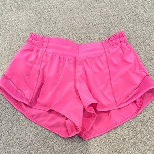 lululemon athletica Bright Pink Athletic Shorts